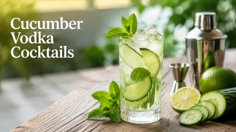 Cucumber Vodka Cocktail Recipes: 10 Easy, Crisp & Refreshing Drinks