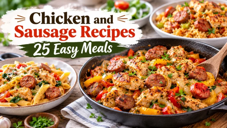 Chicken and Sausage Recipes: 25 Easy Meals for Busy Weeknights