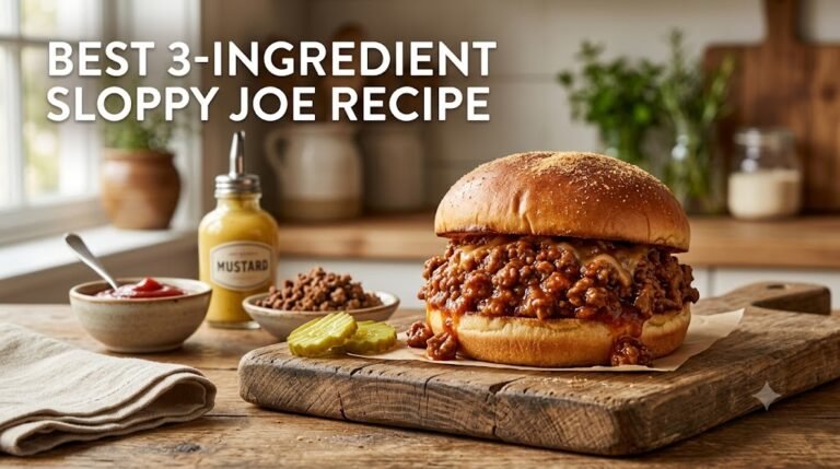 Best 3 Ingredient Sloppy Joe Recipe Ready in 20 Minutes